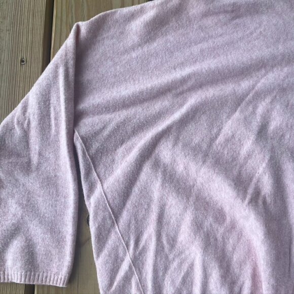 ** Brand Bazaar pink vneck high lo Sweater soft oversized - Picture 3 of 9